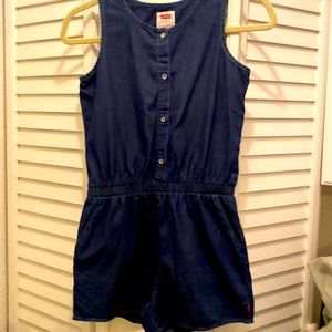 LEVI’S…Girls Romper dark denim size Large